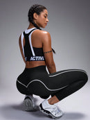 Calça Legging Feminina Queens de Cintura Alta, Sem Costura.