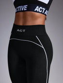 Calça Legging Feminina Queens de Cintura Alta, Sem Costura.