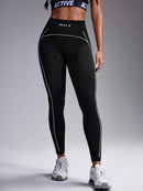 Calça Legging Feminina Queens de Cintura Alta, Sem Costura.