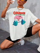 Camiseta Academia Treino Estampada Cão Coragem Maromba Unissex 