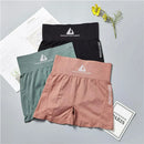 Shorts|Segunda Pele Esportivos De Ioga De Cintura Alta Para Mulheres , Apertado , Abdominal , Sem Costura , Secagem Rápida , Academia