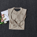 Top Yoga Sexy Sem Costas Slim Fit