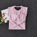 Top Yoga Sexy Sem Costas Slim Fit