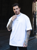 Camiseta Oversized Gola Alta Borracha StreetWear Masculina Unissex