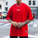 Camiseta Oversized Gola Alta Borracha StreetWear Masculina Unissex