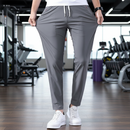 Calça Jogger Preta Masculina Dry Fit Com Fitas Esportiva