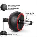 Roda Rolo Abdominal Lorben Polia Larga Aparelho Exercício Fitness