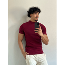 Camisa Masculina Canelada Gola Alta