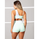 Conjunto Fitness Detalhe Em Tule (bermuda+top) Academia 11172/11174
