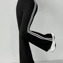 Calça Flare Bailarina com Listras Laterais