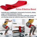 Kit Completo 4x1 Lorben Rolo de Massagem Bastão Miosfascial Bola Lacrosse Faixa Elástica Band Bolsa