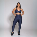 Conjunto Academia Treino Top e Calça Legging Feminino Fitness Luxo
