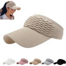 Chapéu/Boné Feminino De Aba Longa Respirável Viseira Em Cor Lisa
