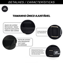 Cinto Agachamento Musculação NEW SPORT - PRETO -Tamanho Ajustável Proteção Lombar Com Apoio da Lombar