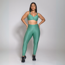 Conjunto Fitness Luxo Top de Bojo Removível e Legging Modeladora – Queen Luna Fit