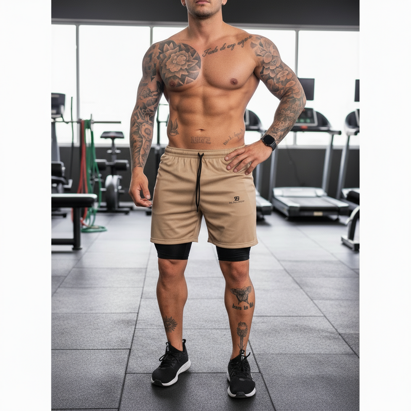 Short RUN 2 em 1 Masculino – Treino e Corrida