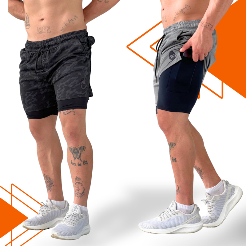 Shorts Masculino de Compressão Kong
(Kit duas unidades )