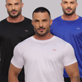 KIT 3 Camisetas Dry Fit ORIGINAL Masculina Para Treino e Academia