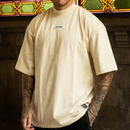 Camiseta Oversized Gola Alta Borracha StreetWear Masculina Unissex