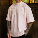 Camiseta Oversized Gola Alta Borracha StreetWear Masculina Unissex