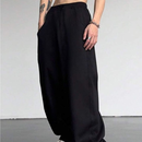 Calça Cargo Baggy Moletom Lisa Masculina D