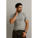 Camisa Masculina Canelada Gola Alta Casual Esporte Fino