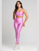 Conjunto Fitness Calça Legging e Top Bliss Poliamida Zero Transparência Academia Feminina
