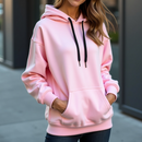 Moletom Algodão  Canguru Unissex Com Capuz
