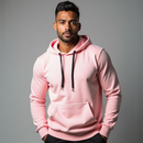 Moletom Algodão  Canguru Unissex Com Capuz