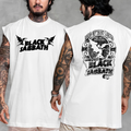 Camiseta regata machao oversized banda de heavy metal black sabbath em algodao unissex