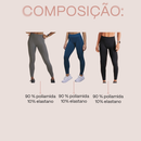 Calça Legging Com Cós De Silicone Alto Ventilação Estratégica E Flexibilidade Para Treinos
