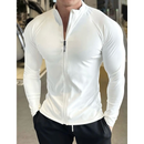 Camisa casaco de manga longa com zíper, com proteção UV, Leve para basquete intenso, ciclismo caminhada academia