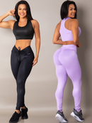 Kit 2 Conjuntos Legging Levanta Bumbum Cirre