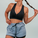 Short Feminino Dry Fit com Bolso Para Celular: Ideal para Caminhada, Academia, Ginástica e Corrida