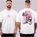 Camiseta Camisa Oversized Top para Academia Musculação Majin Boo Streetwear 100% Algodão