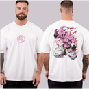 Camiseta Camisa Oversized Top para Academia Musculação Majin Boo Streetwear 100% Algodão