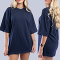 Camiseta Oversized Feminina 100% Algodão