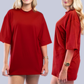 Camiseta Oversized Feminina 100% Algodão