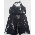 CONJUNTO SHORTS SUPLEX TAY DAY Marmorizado Top com Bojo + Short