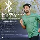 Fone de Ouvido Bluetooth 5.3 On-ear. Cancelamento de Ruído e Regulável para Corridas e Academia