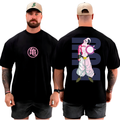 Camiseta Camisa Oversized Top para Academia Musculação Majin Boo Streetwear 100% Algodão