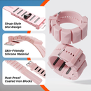 Pesos de pulso, pesos de tornozelo para mulheres e homens, pesos de pulso de silicone vestíveis, tamanho ajustável