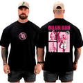 Camiseta Camisa Oversized Top para Academia Musculação Majin Boo Streetwear 100% Algodão