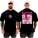 Camiseta Camisa Oversized Top para Academia Musculação Majin Boo Streetwear 100% Algodão