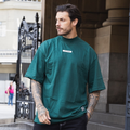 Camiseta Oversized Gola Alta Borracha StreetWear Masculina Unissex