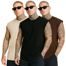 Kit 3 Camiseta Regata Oversized Camisa Streetwear Masculina