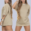 Camiseta Oversized Feminina 100% Algodão (EM VARIAS AS CORES) APROVEITEM !
