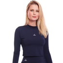 Conjunto Short Saia E Cropped Manga Longa