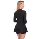 Conjunto Short Saia E Cropped Manga Longa