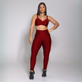 Conjunto Fitness Luxo Top de Bojo Removível e Legging Modeladora – Queen Luna Fit